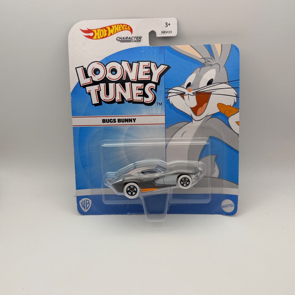 Hot Wheels Looney Tunes Bugs Bunny Character Cars Grey Diecast HKV23 Mattel